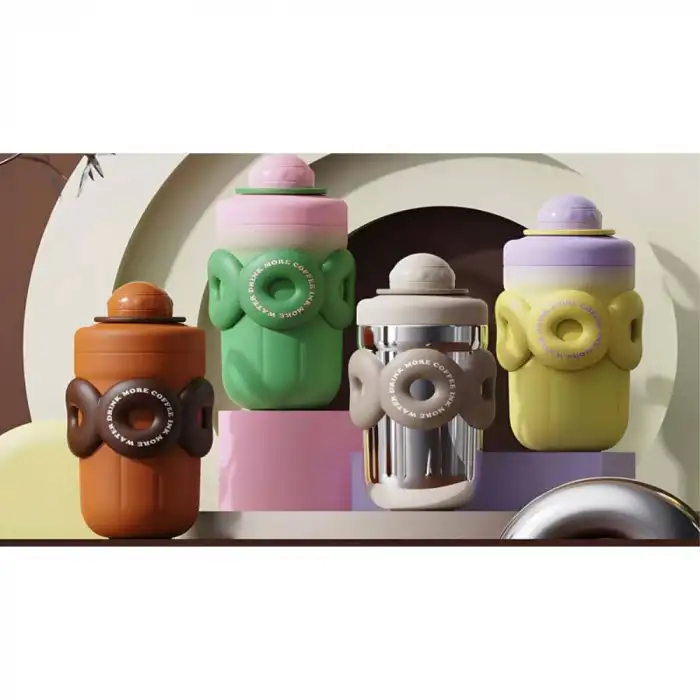 SHOTAY DONAT ÇELİK MUG 500 ML. (4 ASS.)