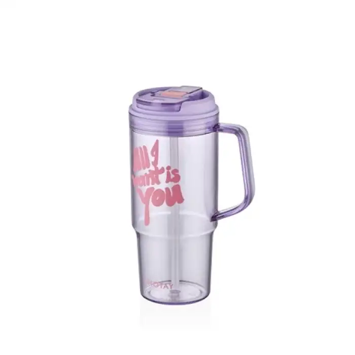 SHOTAY ŞEFFAF KULPLU TRITAN MUG 950 ML.