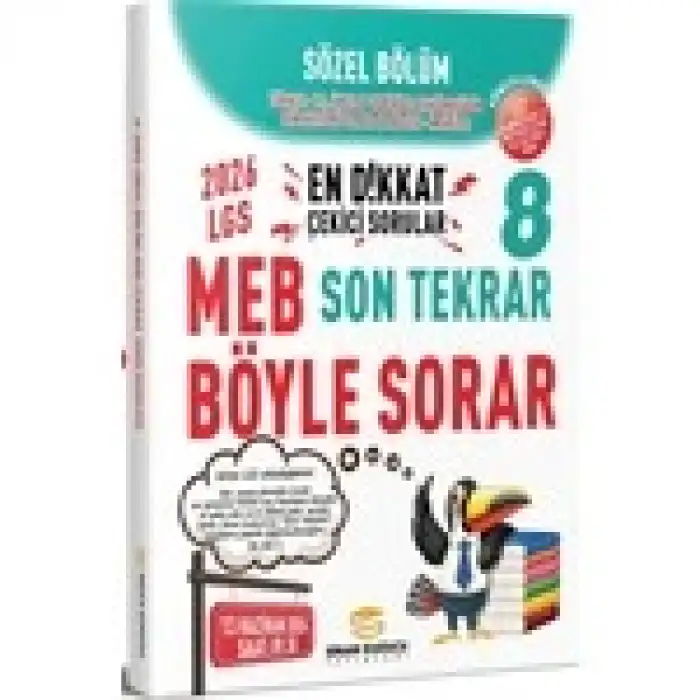 Sinan Kuzucu 2026 8. Sınıf Sözel Bölüm Son Tekrar Soru Bankası