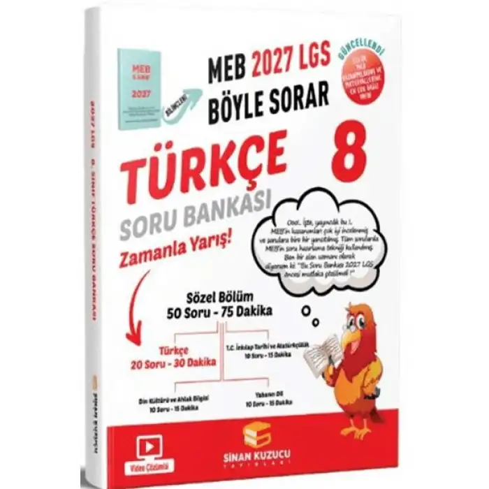 Sinan Kuzucu 2027 8. Sınıf Türkçe Soru Bankası