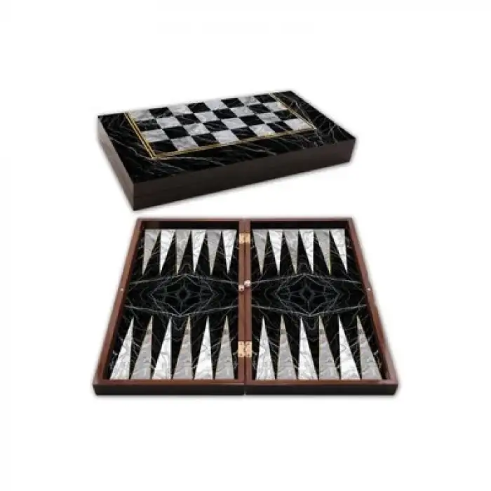 STAR CAFE TAVLA SİYAH MERMER