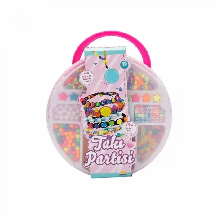 SUNMAN PRETTY PİNKY 11028 TAKI PARTİSİ BONCUK YAPIM HOBİ TAKI SETİ 3+