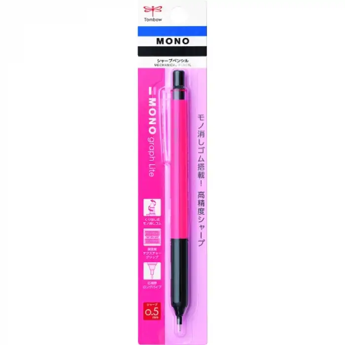 TOMBOW MONO GRAPH LİTE M.KURŞUN KALEM 0,5MM BLİSTERLİ(1AD) NEON PEMBE