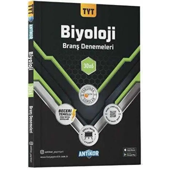 TYT BİYOLOJİ BRANŞ DENEMELERİ 30*6