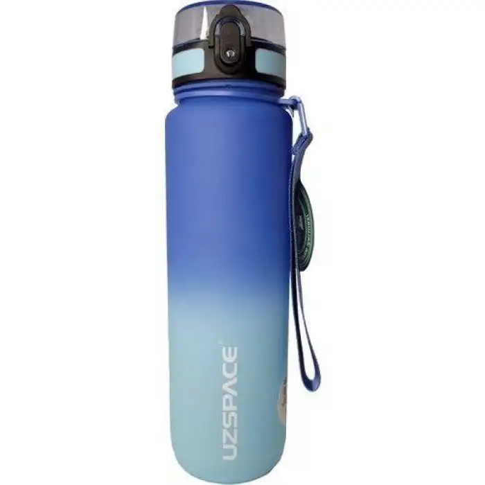 UZSPACE TRİTAN MATARA 1000 ML DARK-LİGHT BLUE