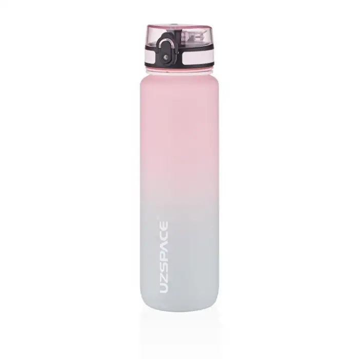 UZSPACE TRİTAN MATARA 1000 ML PİNK-GREY