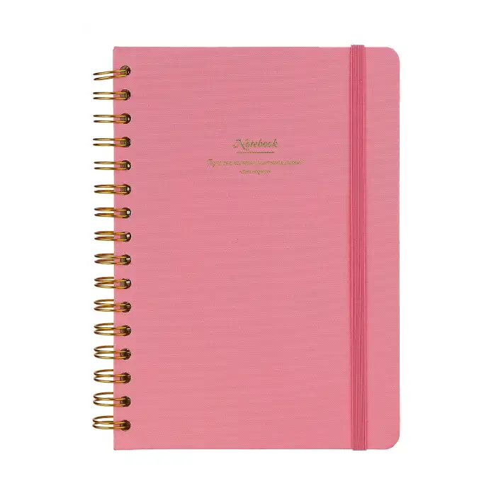 VİCTORİAS JOURNALS SP.SERT KAPAK DEFTER CANVAS .A5 100 GR. 160 SAYFA. IVORY. LASTİKLİ. CEPLİ.ÇİZ.PEMBE 124-1604