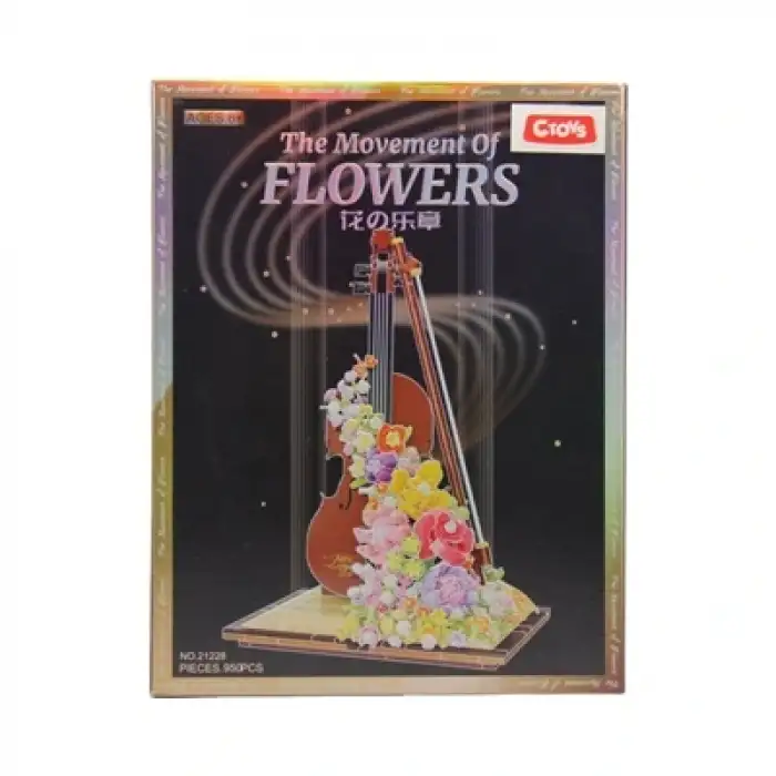 VİOLİN ÇİÇEK DESENLİ BLOK 950 PRÇ