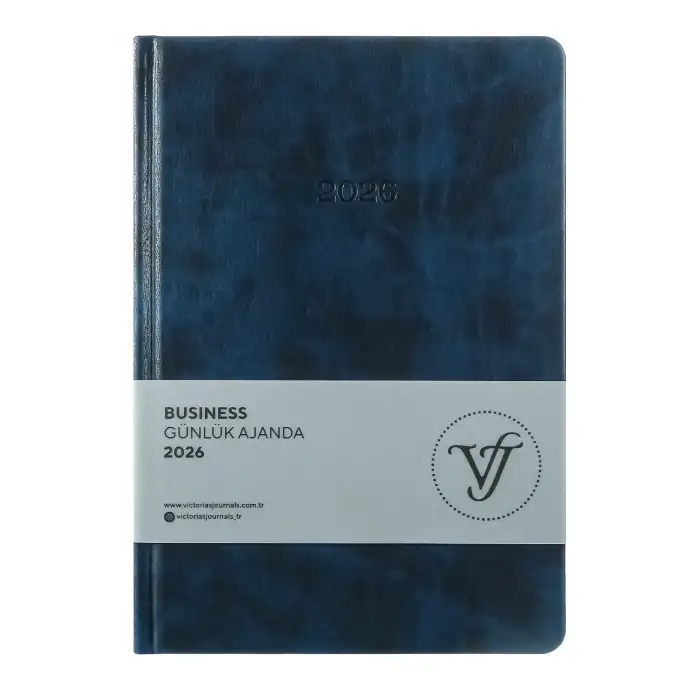 VJ BUSINESS GÜNLÜK AJANDA 17X24 416 SAYFA AYRAÇ KESİM LACİVERT 226-2373
