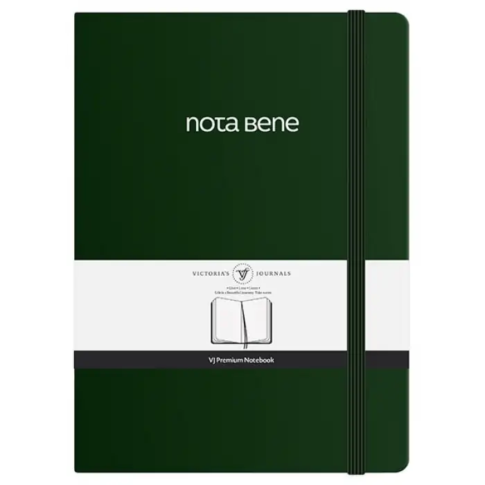 VJ VJ PREMİUM-SERT KAPAK DEFTER A5 (14.8X21 CM) IVORY KAĞIT 100 GR. 192 SAYFA.CEPLİ&LASTİKLİ. 123-9251