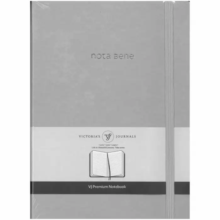 VJ VJ PREMİUM-SERT KAPAK DEFTER A5 (14.8X21 CM) IVORY KAĞIT 100 GR. 192 SAYFA.CEPLİ&LASTİKLİ. 123-9254