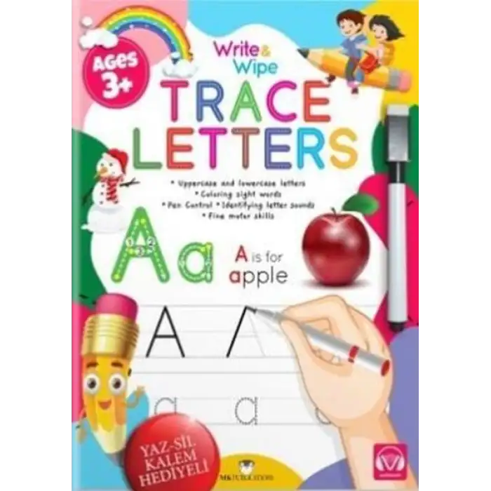 WRITE AND WIPE TRACE LETTERS