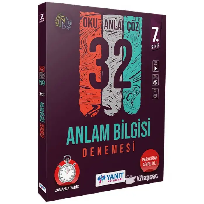 Yanıt 7. Sınıf Anlam Bilgisi 32 Deneme