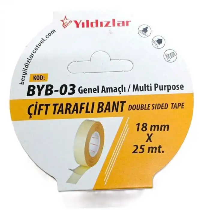 YILDIZLAR ÇİFT TARAFLI BANT 18*25