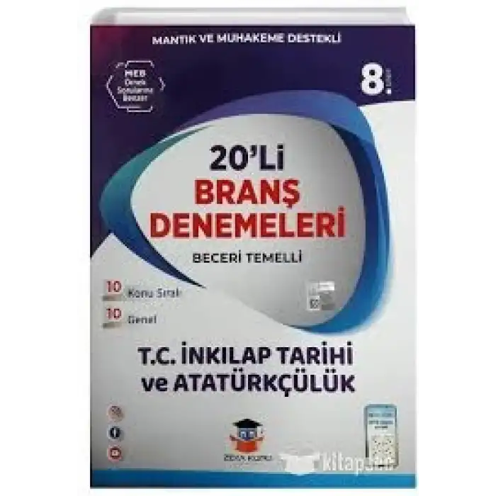 Zeka Küpü Yayınları 8. Sınıf LGS İnkılap Tarihi 20 Deneme