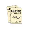 CLAIREFONTAINE SKETCH BLOK A5 ESQUISSE IVORY 90 GR 100YP