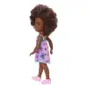 Barbie Chelsea Doll (Curly Brunette Hair) Wearing Butterfly-Print Dress and Pink Shoes, Toy for Kids Ages 3 Years Old & Up