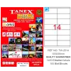 TANEX LAZER ETİKET (105x38) (100LÜ)