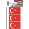 TANEX STICKER TÜRK BAYRAĞI-1 BYRK-101