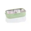 VAGONLIFE BL2106 PASLANMAZ ÇELİK YEMEK KABI - LUNCH BOX 2 BÖLMELİ 550 ML YEŞİL