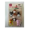 QIHAO Dıy eraser evçil hayvanlar şekillerinde silği 6lı set 11x17x3 cm