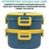 VAGONLİFE ÇELİK YEMEK KABI 2 KATLI LUNCH BOX 1330ml - VGN6715 MAVİ