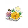 LZ8832 LOZ Kremsi Yeşim Lotus BLOCK OYUNCAK