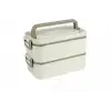 Vagonlife Yemek Kabı 2 Katlı Lunch Box BL01029 2000 ml Bej