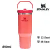 STANLEY TERMOS ICEFLOW FLİP STRAW 0.89LT SICAK MERCAN 10-12043-076