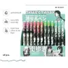 BRUNO VISCONTI JEL KALEM DELETE SLIM CLICK CLASSİC MANGA ANIME CITY 0.5 MAVİ 4 DESEN 20-0321/21