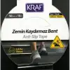KRAF KAYDIRMAZ BANT 50mm x 15m SARI-SİYAH 2585