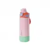 VAGONLİFE ÇELİK TEK KAPAK PİPETLİ/ PİPETSİZ KULLANIM KULPLU MATARA/TERMOS VGN1102 700ML - RESİMLİ (KARE DESENLİ)