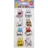 BU-BU DAMLA STICKERS PUFFY RABBİT 12,5X23,5