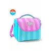 Coral High Kids Turkuaz Pembe Çizgili Thermo Beslenme Çantas 11787