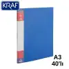 KRAF SUNUM DOSYASI A3 1140A3 40Lİ MAVİ