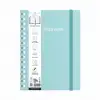 VJ VJ SPİRALLİ -SERT KAPAK DEFTER A4 (21X29.7 CM) IVORY KAĞITR 100 GR. 160 SAYFA.CEPLİ&LASTİKLİ 123-9260