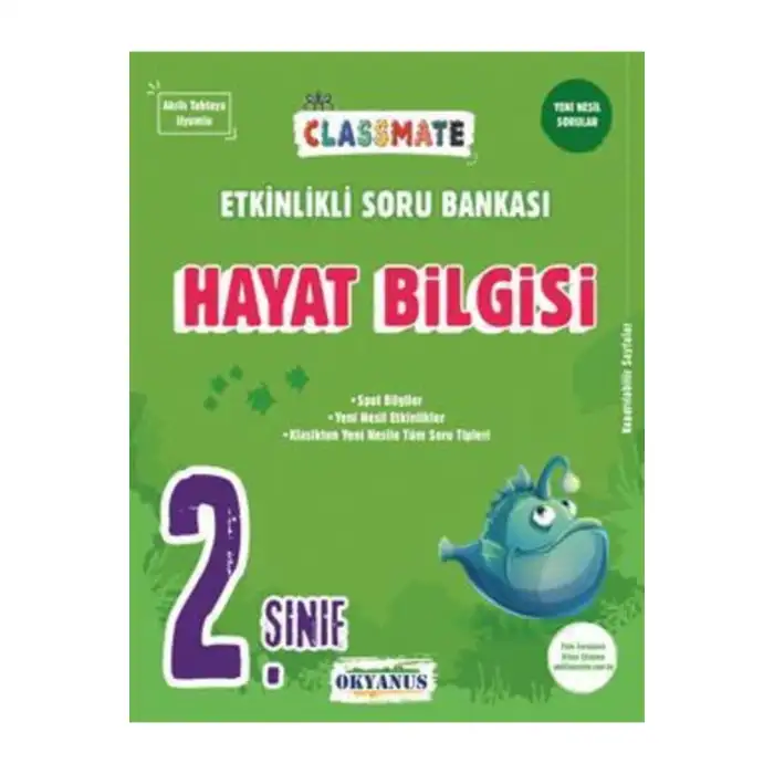 2. SINIF CLASSMATE HAYAT BİLGİSİ ETKİNLİKLİ SORU BANKASI