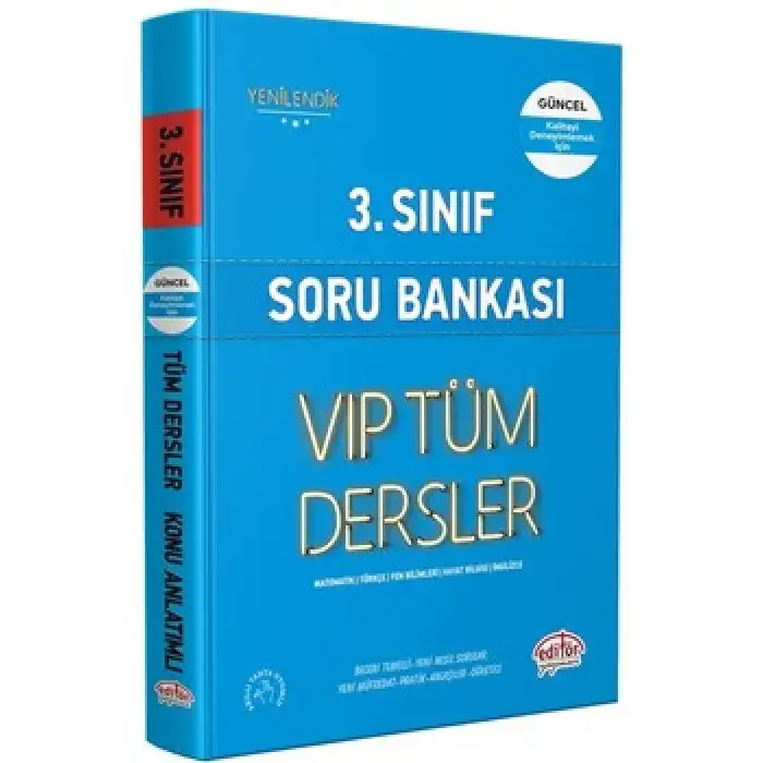 3.SINIF VİP TÜM DERSLER SORU BANKASI