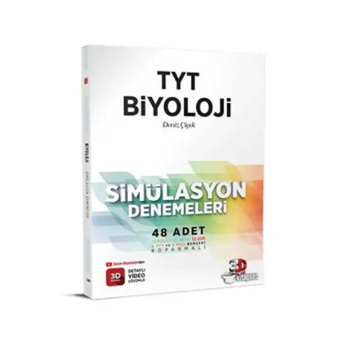 3D TYT Biyoloji 48 Simülasyon Denemesi
