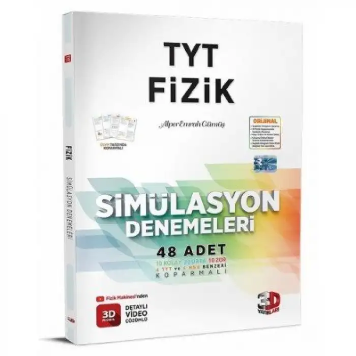 3D TYT Fizik 48 Simülasyon Denemesi YENİ