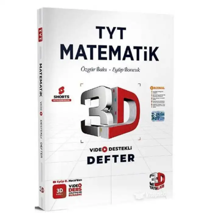 3D TYT Matematik Video Defter Not
