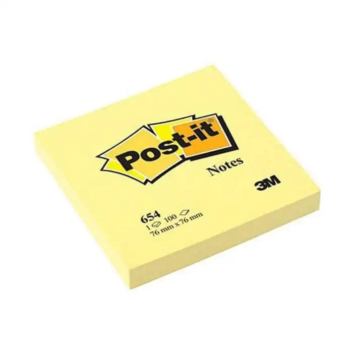 3M POST-IT NOTES 76x76mm   654