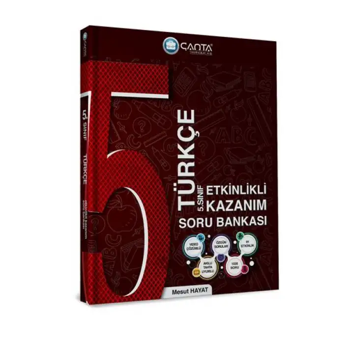 5. Sınıf Türkçe Etkinlikli Kazanım Soru Bankası Çanta Yayınları