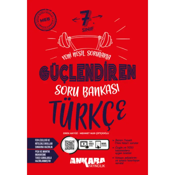 7. Sınıf Türkçe Güçlendiren Soru Bankası Ankara Yayıncılık
