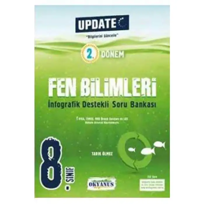 8. Sınıf 2. Dönem Fen Bilimleri Update İnfografik Soru Bankası Okyanus Yayınları