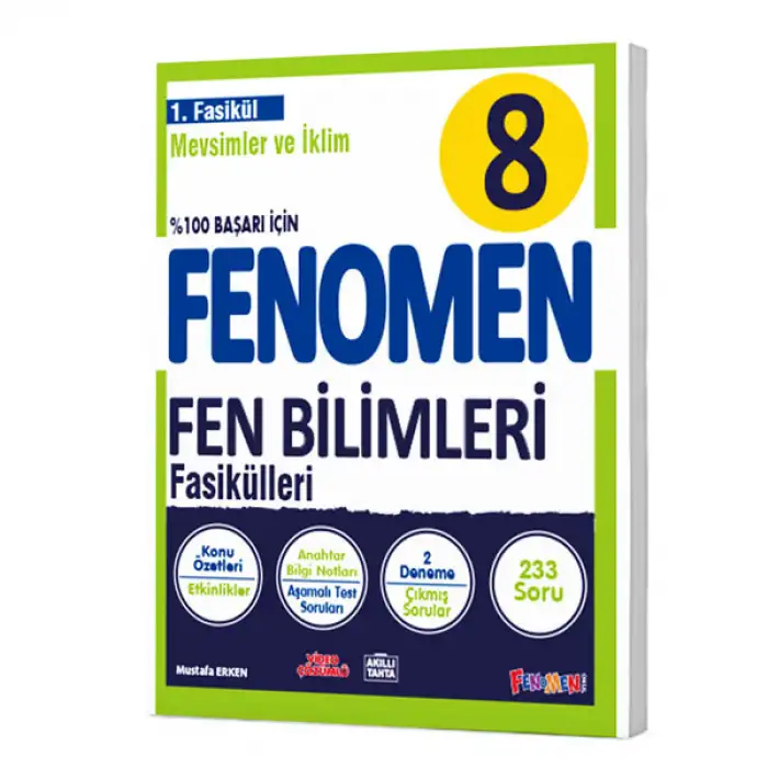 8. Sınıf Fen Bilimleri Fenomen Mevsimler ve İklim 1. Fasikül Gama Yayınları