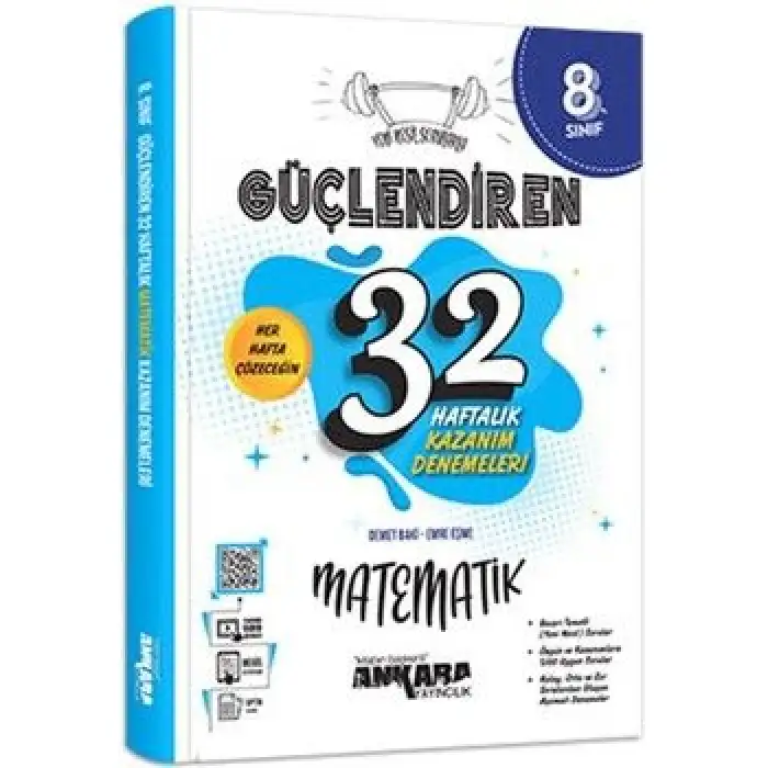 8. Sınıf Matematik Güçlendiren 32 Haftalık Kazanım Denemeleri Ankara Yayıncılık