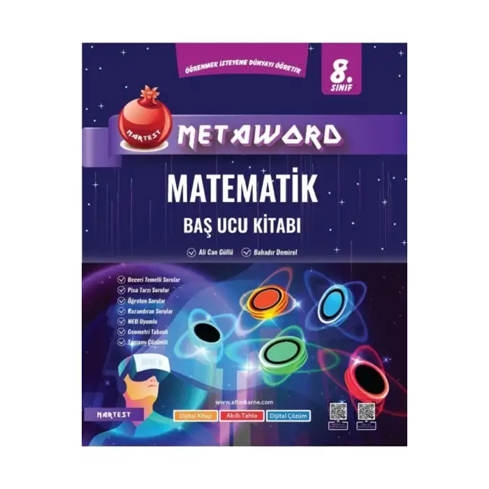 8. Sınıf Matematik Metaword Baş Ucu Kitabı Nartest Yayınları