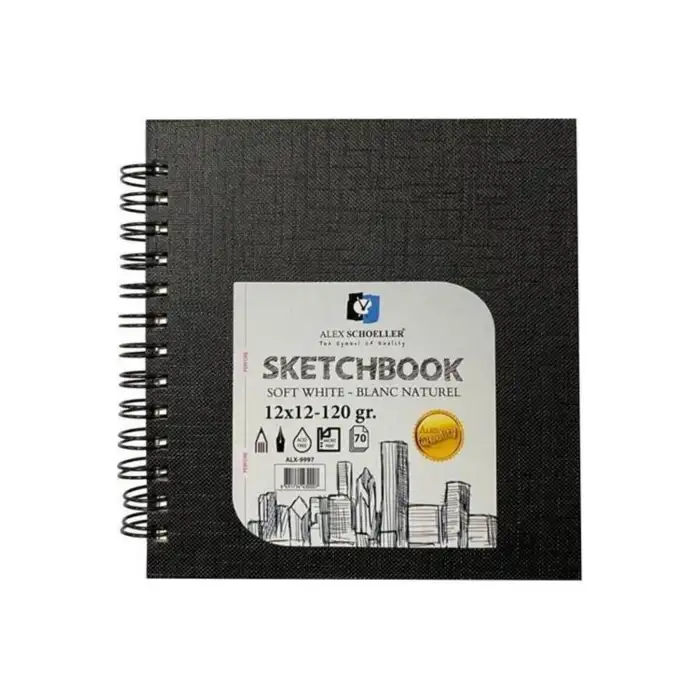 ALEX Eskiz 120 Gr. 12x12 70 Yp. Spr. Siy. Sert Kpk.