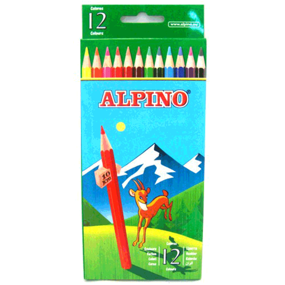 Alpino Kuru Boya Uzun 12li YENİ